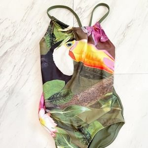 NEXT Girls Tropical One Piece Bathing Suit Size 6/ 6 Years